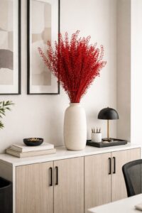 preserved dried lepidium red wholesale, producer preserved flower fillers