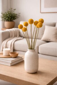 preserved dried craspedia yellow billy buttons wholesale kenya