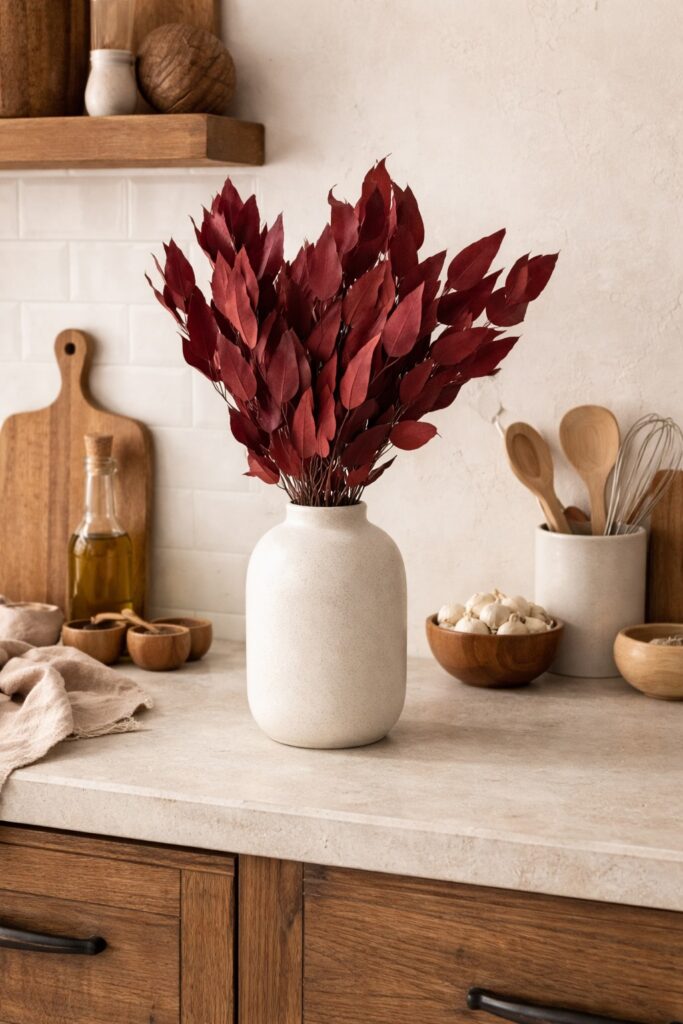 preserved eucalyptus blue gum red, wholesale, preserved dried foliages